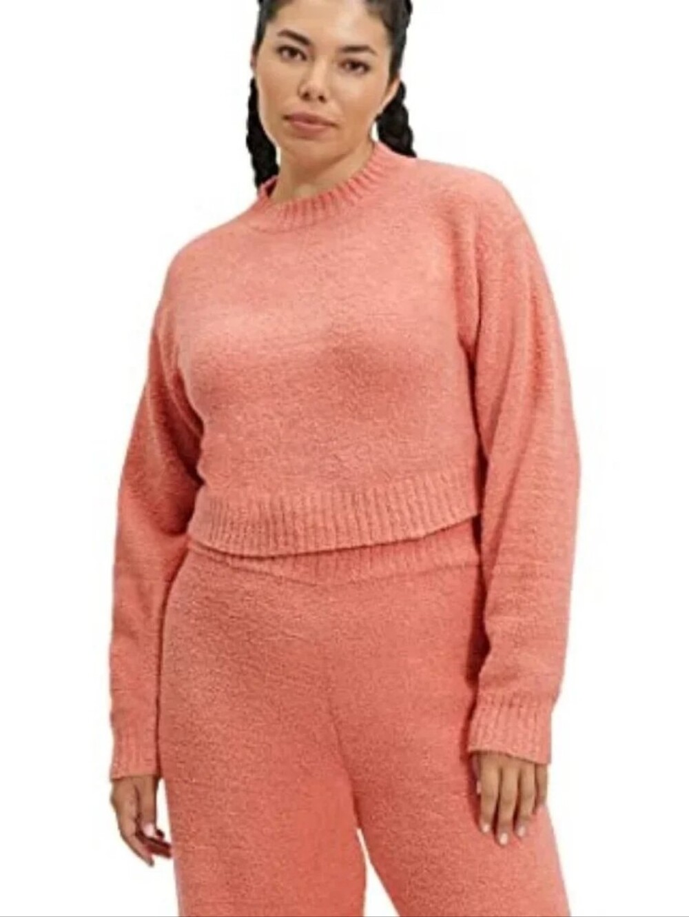 UGG Women's Heddie Mock Neck Sweater, Desert Coral Large